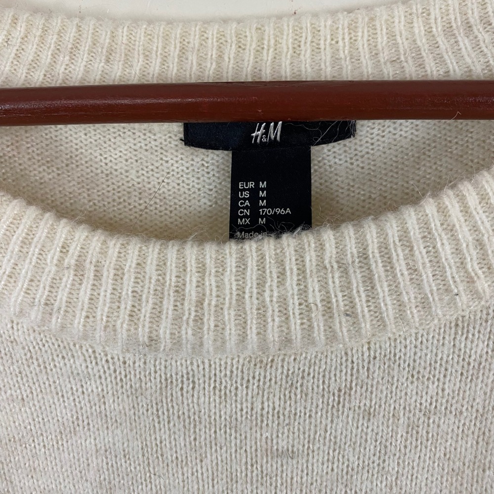 H&M Christmas Sweater Rudolph Alpaca Blend Women's Medium Holiday Sweater Winter - Picture 6 of 7